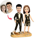 Custom Couple Bobbleheads with Diving Suit - BobbleGifts