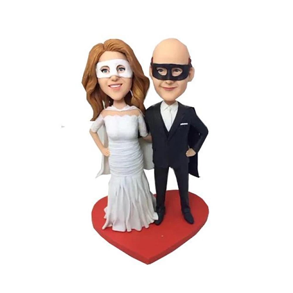 Masquerade Couple Custom Bobbleheads - BobbleGifts