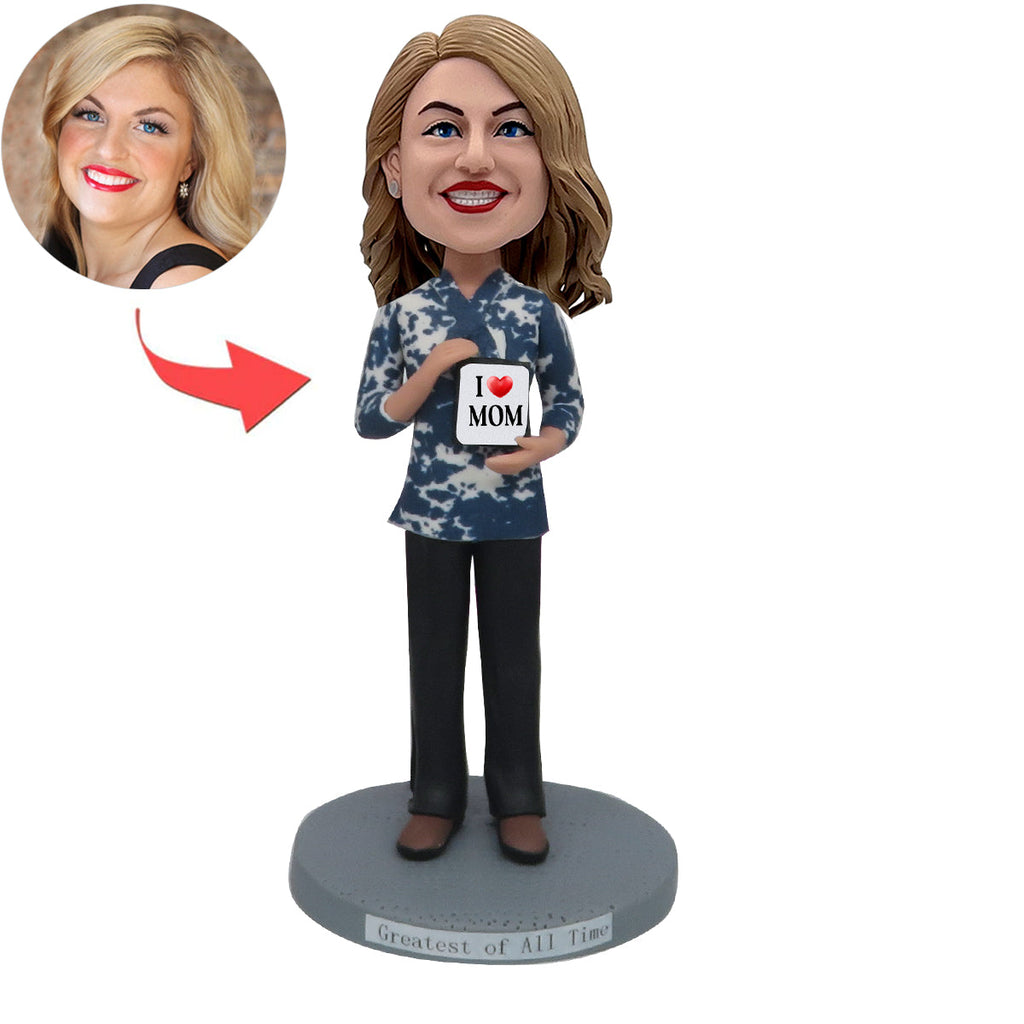 Custom Bobblehead with Love Mom