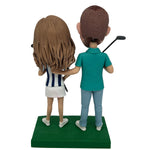 Custom Couple Bobblehead Playing Golf