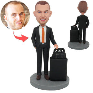 Cusrom Bobblehead for Business Trip Boss