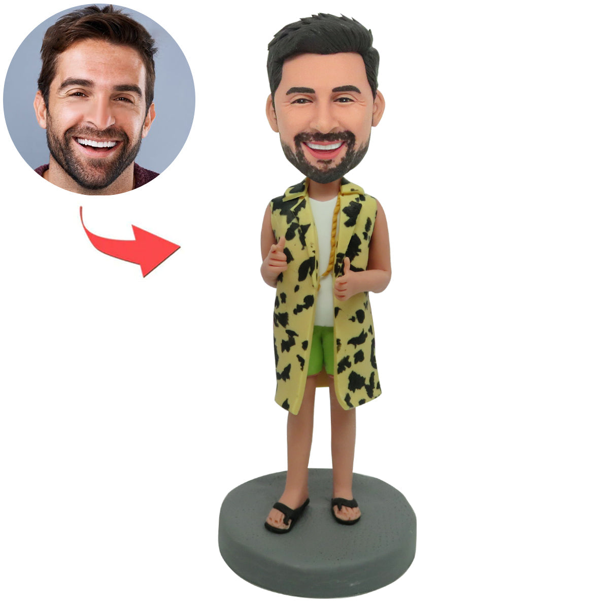 Custom Casual Man Bobblehead Doll