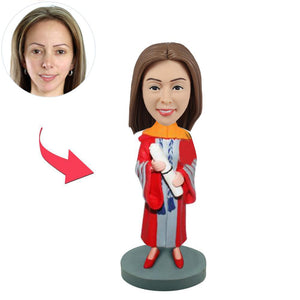 Custom Graduation Girl Bobbleheads - BobbleGifts