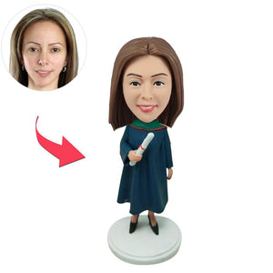 Custom Graduation Girl Bobbleheads - BobbleGifts