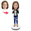 Custom Makeup Artist Bobble Head Doll