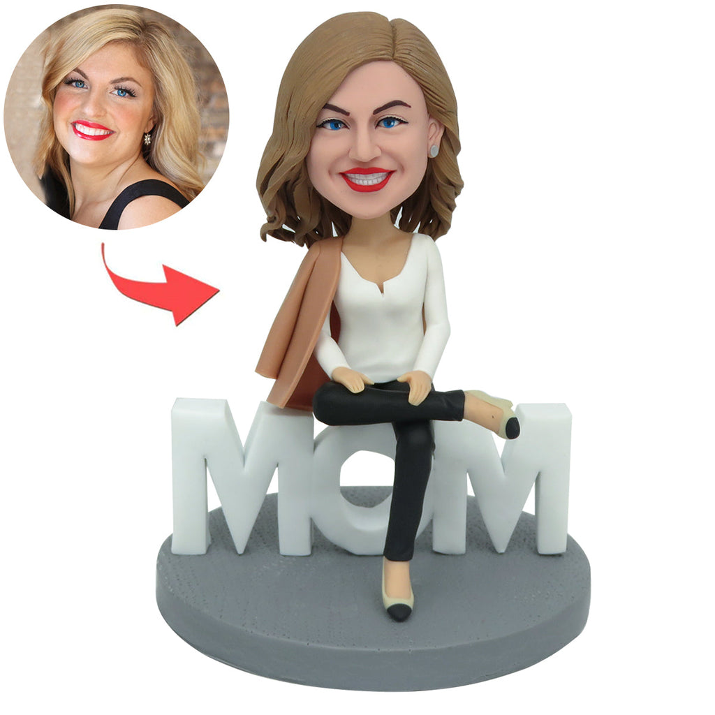 Custom Domineering Mom Bobblehead for Mother's Day Gift