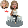 Custom Domineering Mom Bobblehead for Mother's Day Gift