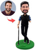 Playing Golf Business Man Bobblehead